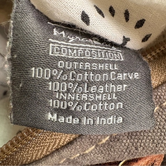 MYRA BAG Solemn Aztec Diamond Tote Bag Canvas Leather Double Strap Boho Neutral - Picture 8 of 17